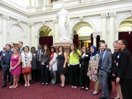 Some of the Young Leaders attended a parliamentary lunch with various Diabetes Association representatives